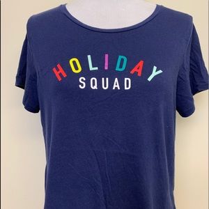 Old Navy Everywear Holiday Squad Shirt Size L
